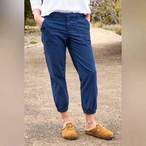 NEW FRANK & EILEEN foxrock italian utility jogger in navy